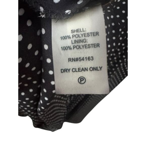 Ivanka Trump Women’s Printed Georgette Maxi Dress – Black & White Polka Dot Sz6. - Picture 7 of 7